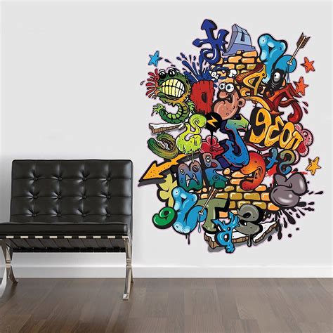 graffiti art wall decals|graffiti wall stickers online.